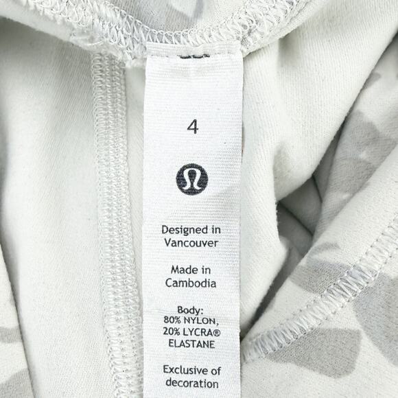 LULULEMON Align High-Rise Crop 21" Size 4 Cheetah Camo Antique White Multi - Picture 8 of 8